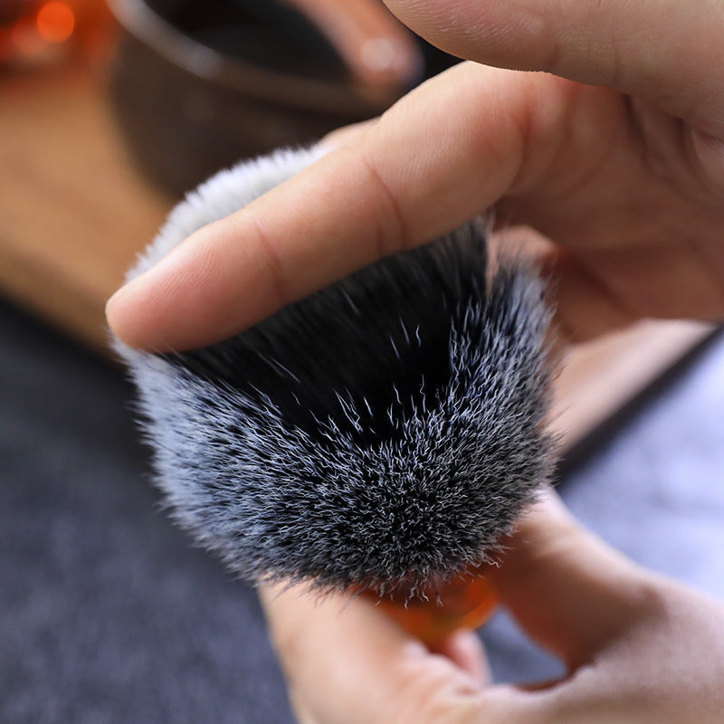 Platinum Epoxy Resin Handle Makeup Brush with Soft Nylon Wool Bristles – Professional Beauty Tool