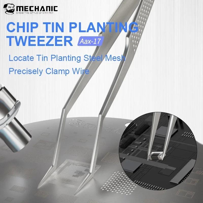 NNEIDS 17 Non-Magnetic Stainless Steel Tweezer For Mechanics