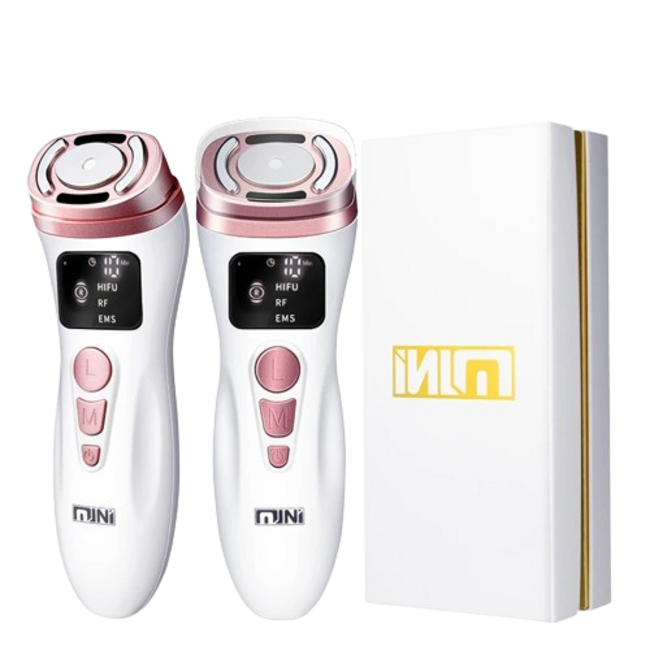 NNEOBA Mini HIFU & RF Facial Beauty Tool for Firming, Anti-Wrinkle, and Youthful Radiance