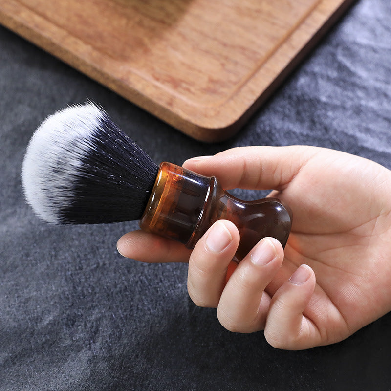 Platinum Epoxy Resin Handle Makeup Brush with Soft Nylon Wool Bristles – Professional Beauty Tool